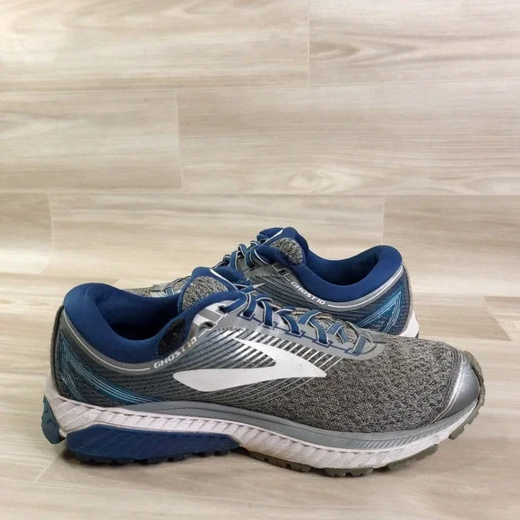 Brooks Men's Ghost 10 Running Shoes Sneakers Gray BlueSize 9.51102571D013